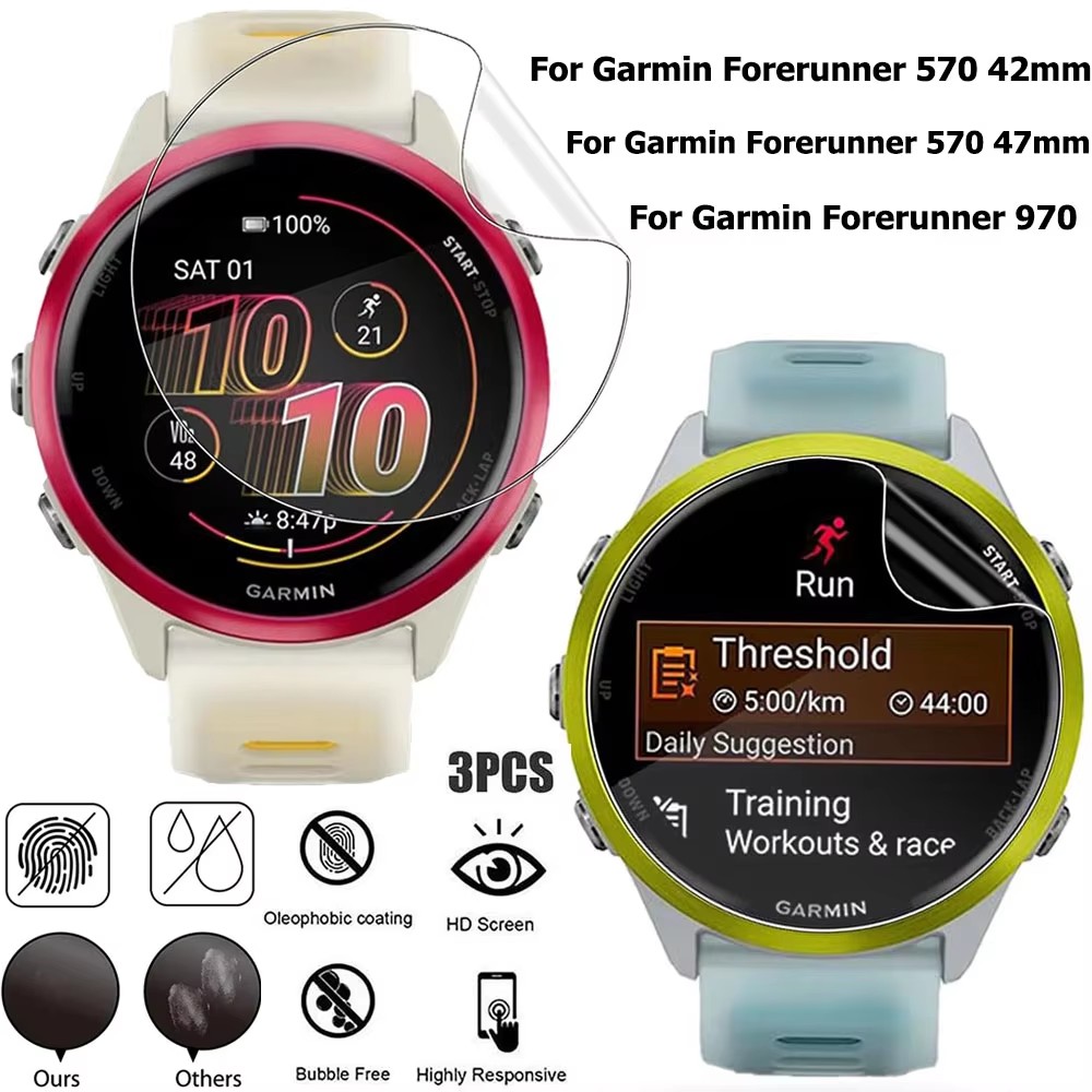1-3Pcs Hydrogel Film For Garmi - Smartwatch Screen Film 评论和价格