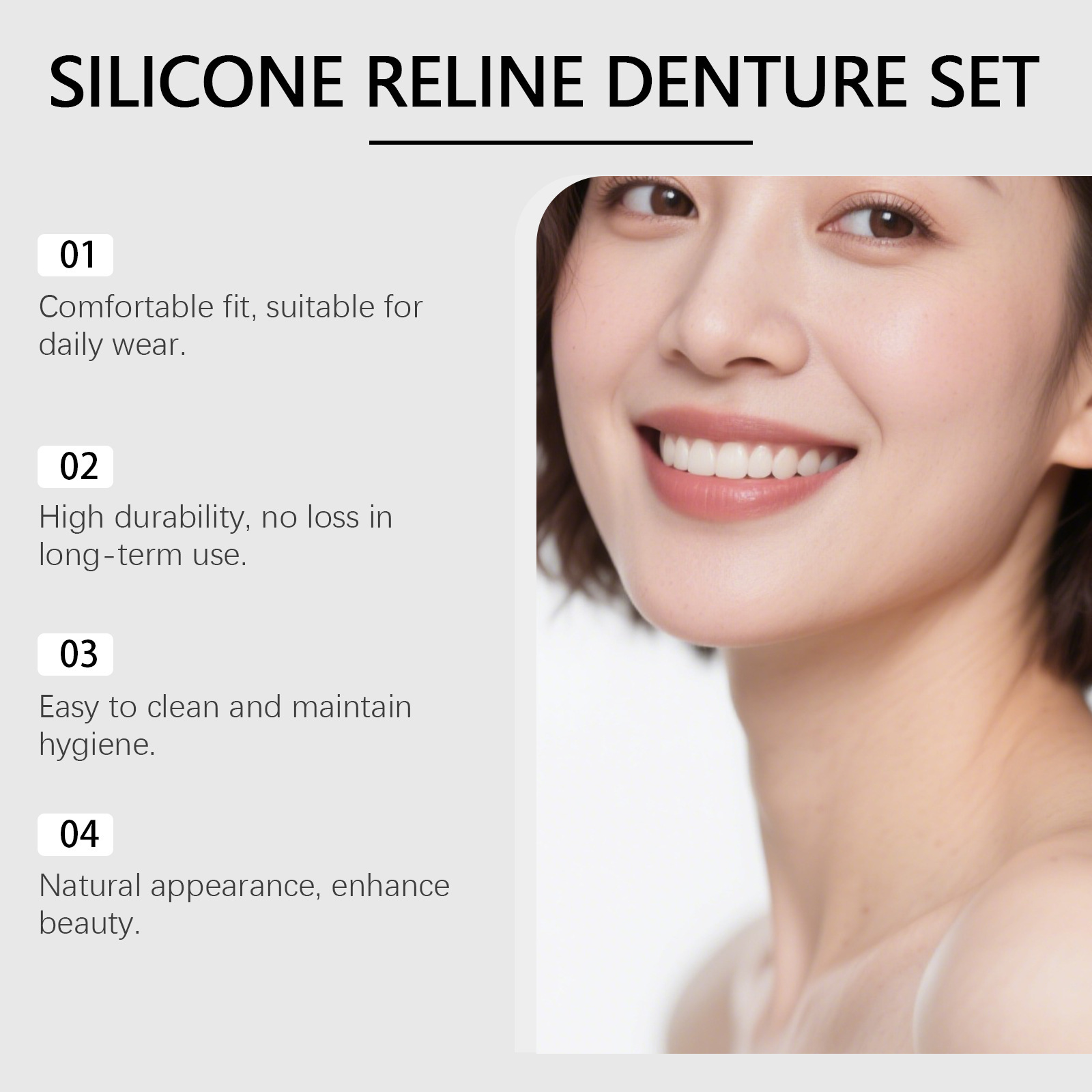 Denture Full Set Over Gums Kit - Full Cover Adhesive 评论和价格