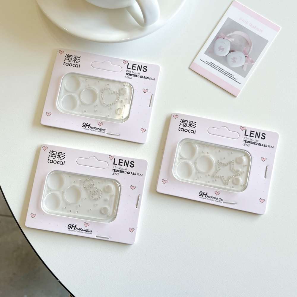 Luxuruy Diamond 3D Heart Glass - Camera Lens Protector 评论和价格
