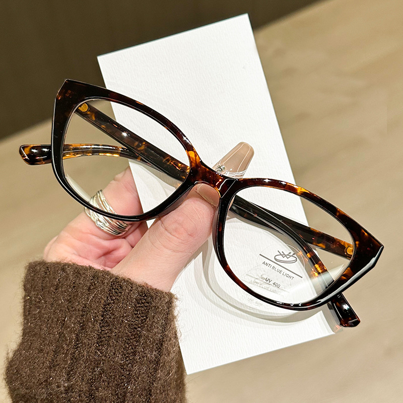 New Hot Girl Tr90 Cat Eye Myop - Anti Blue Light Film 评论和价格
