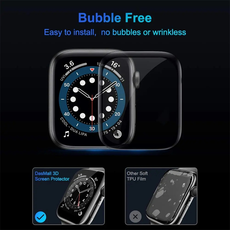 Soft Glass For Apple Watch Scr - Tempered Glass Screen 9H 评论和价格