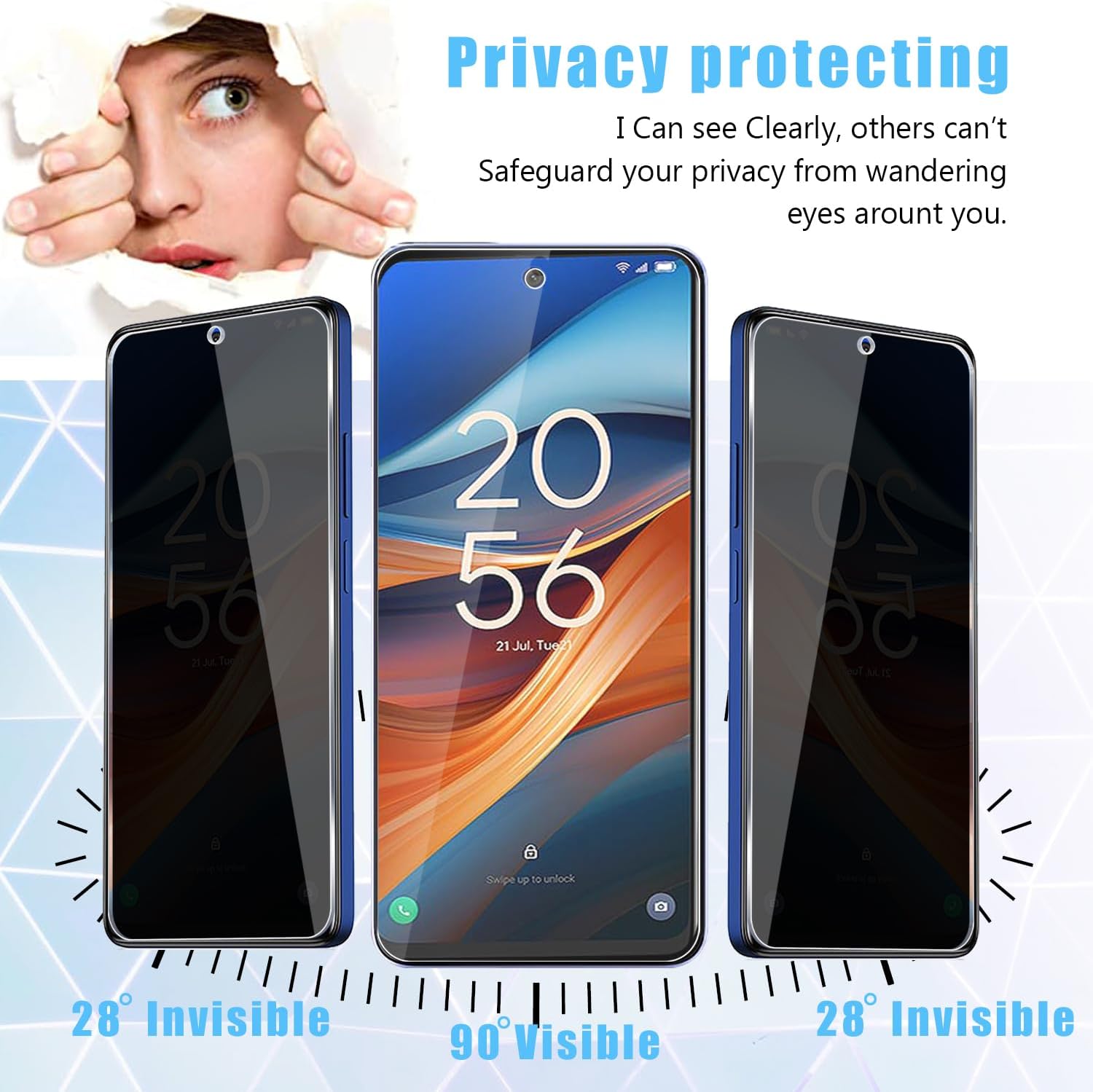 [2 Pack] Fit TCL 50 5G Privacy - Privacy Filter 2Pack 评论和价格