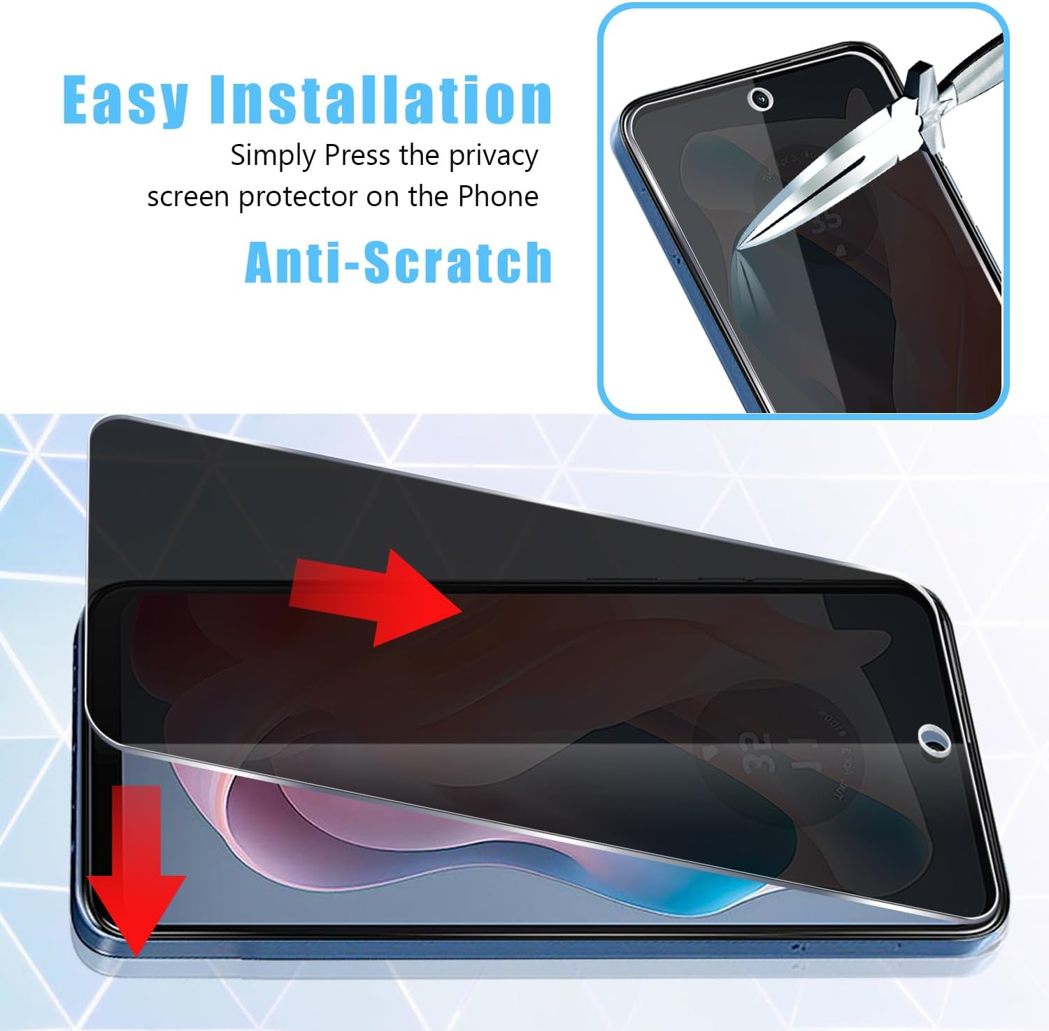 2 PACK Privacy Filter Tempered - Privacy Filter 2Pack 评论和价格