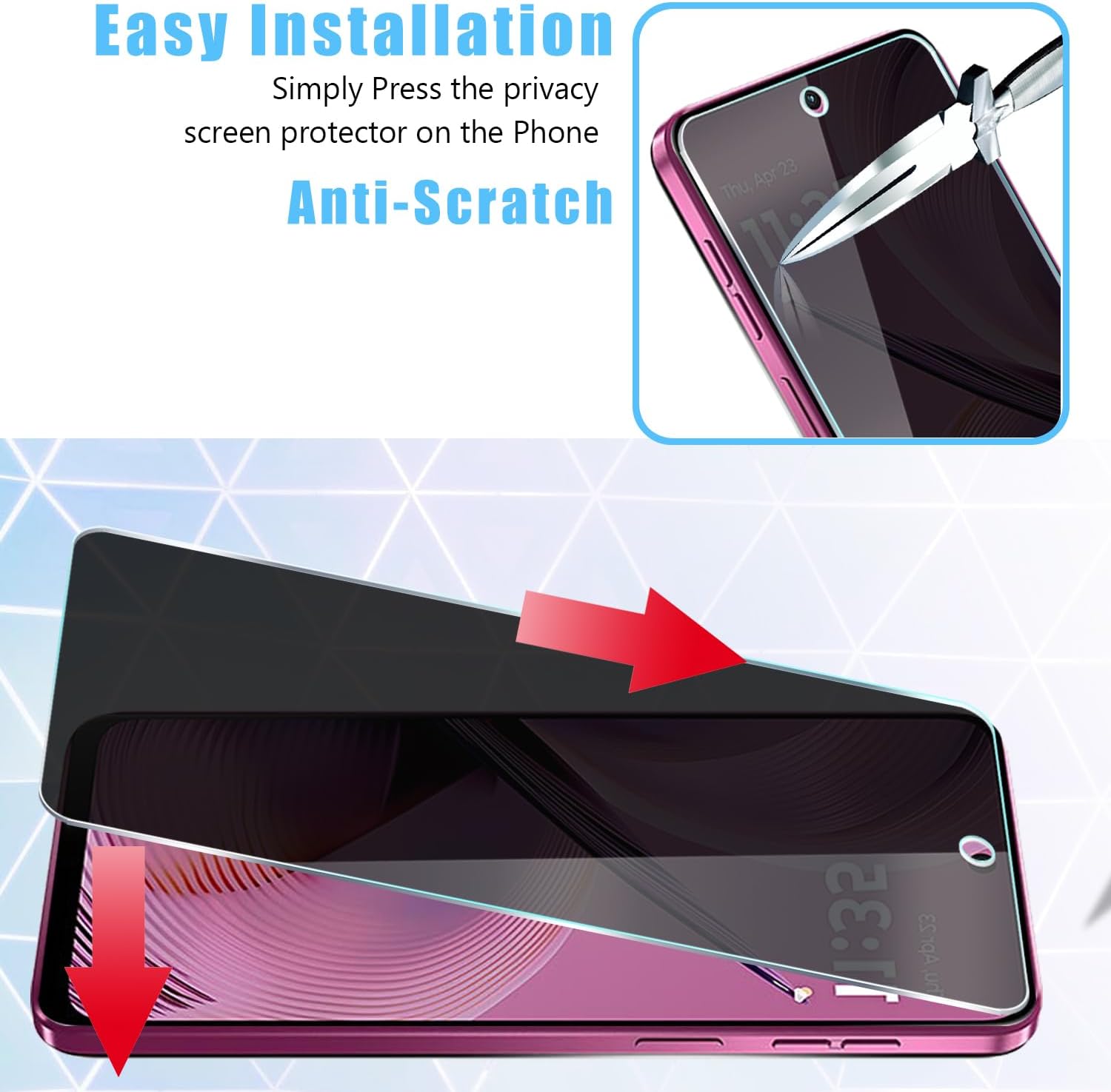 [2 Pack] For Moto G 5G 2025 Pr - Privacy Filter 2Pack 评论和价格